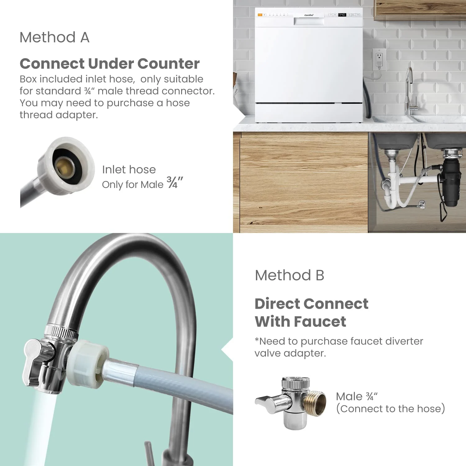 comfee dishwasher place 7