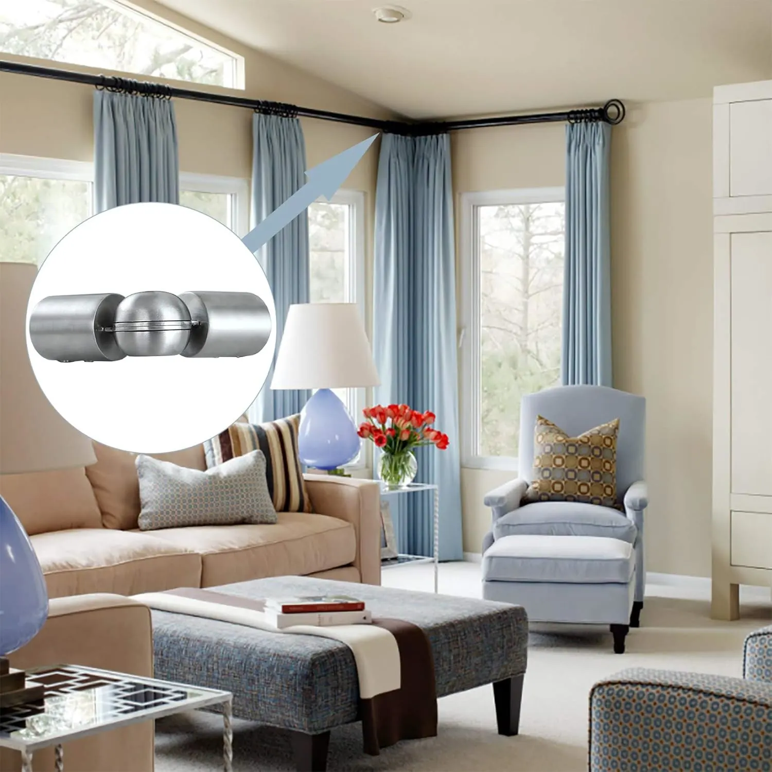 corner curtain rod 6