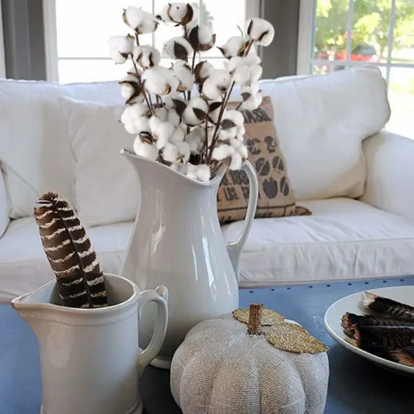 cotton stems farmhouse decor 5