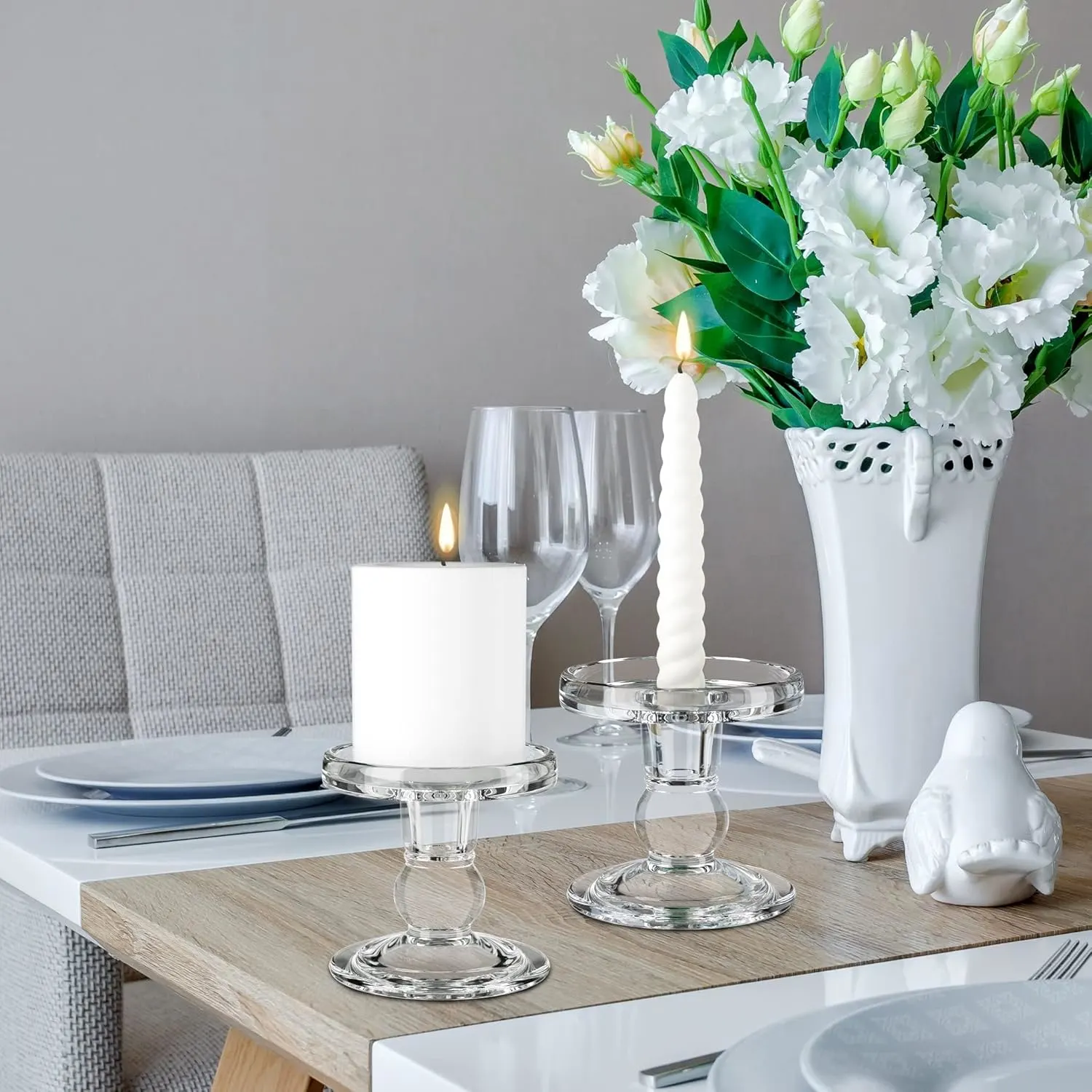 crystal candle holders 6