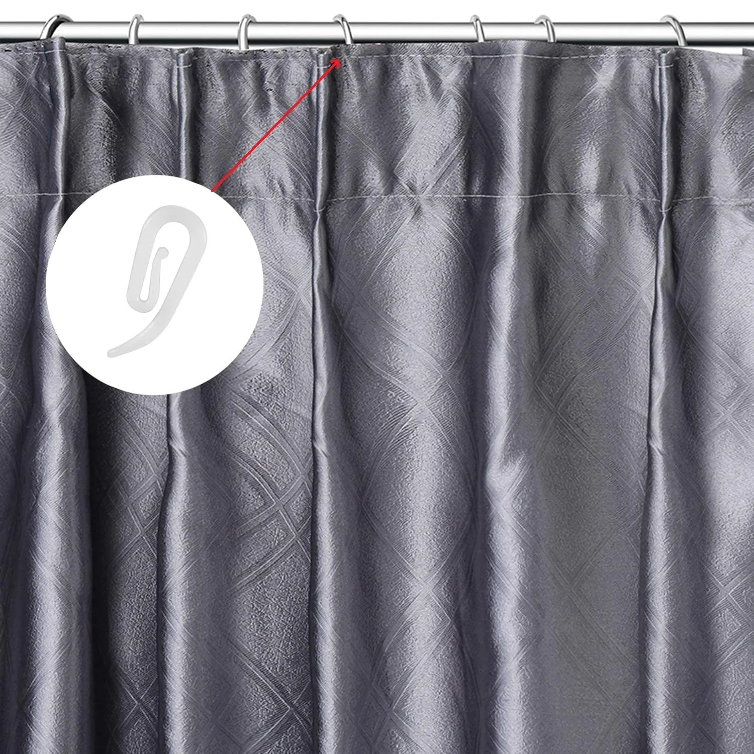 curtain hooks plastic white 2