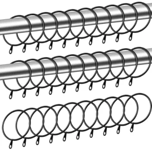curtain rings black metal 1