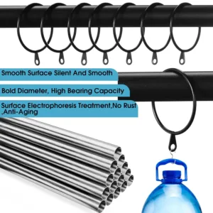 curtain rings black metal 5