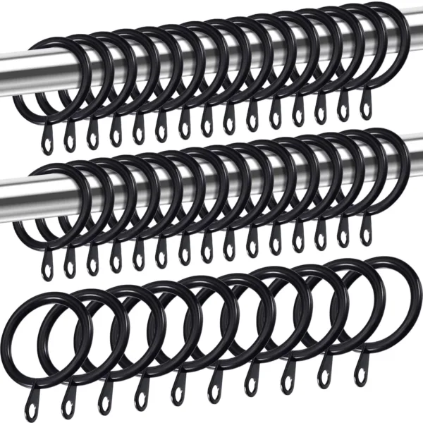 curtain rings black metal 7