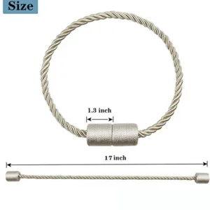 curtain tiebacks magnetic beige 7
