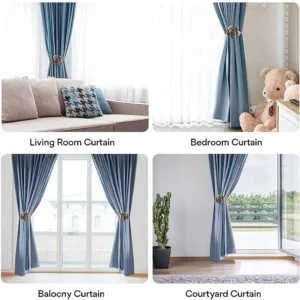 curtain tiebacks magnetic flower 5