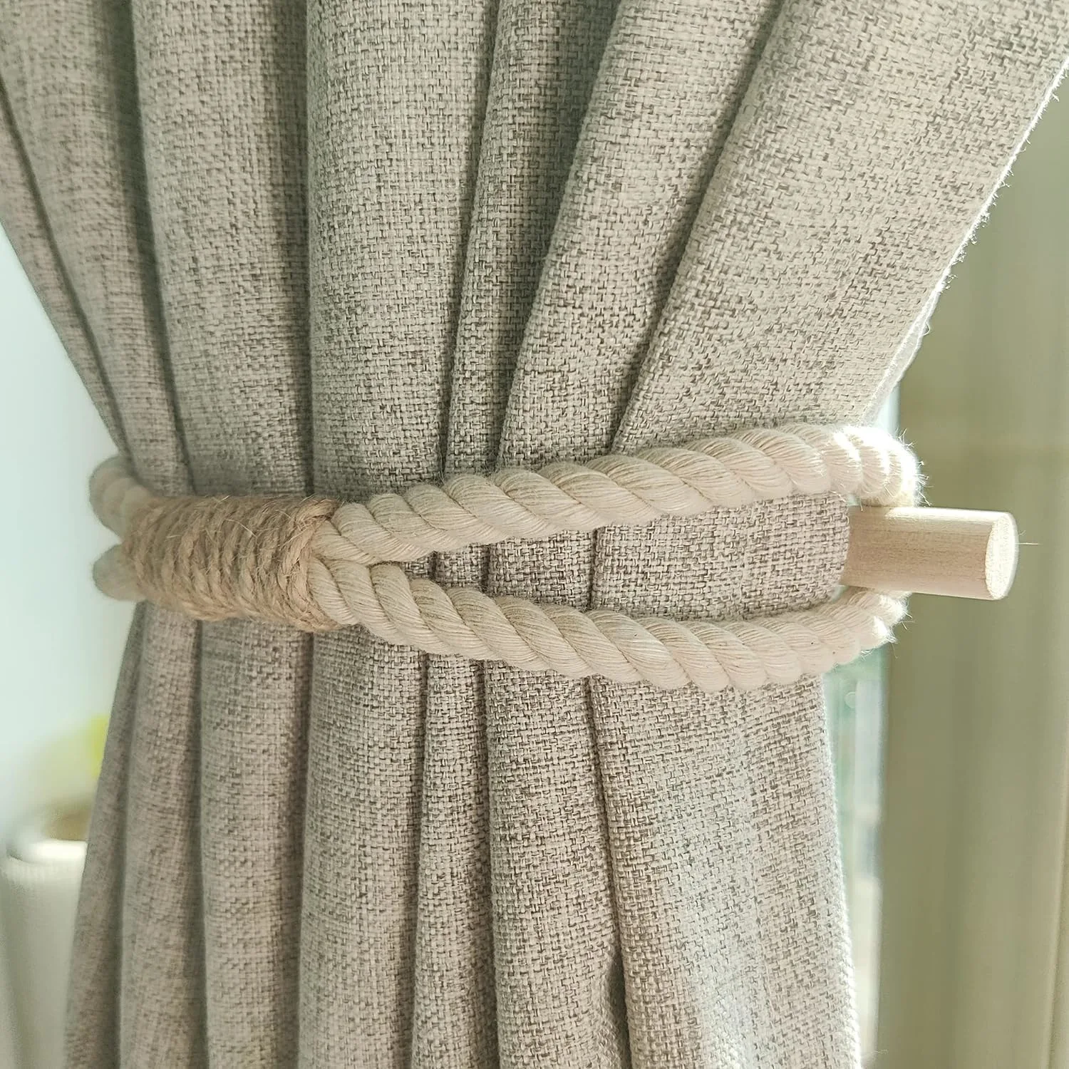 curtain tiebacks rustic 2