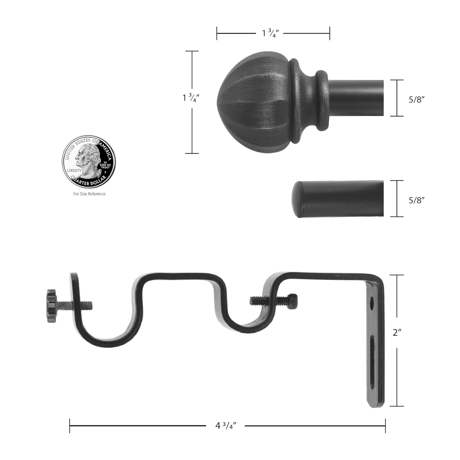 decopolitan double curtain rod 4