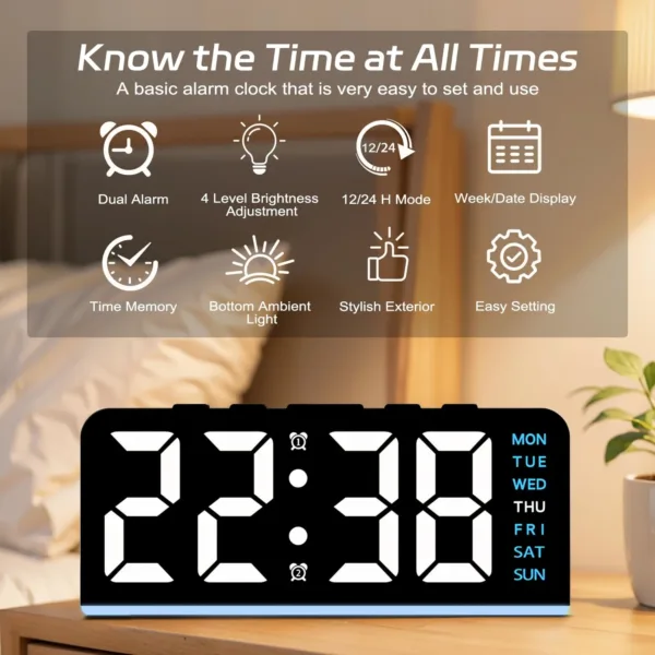 digital alarm clock led 2