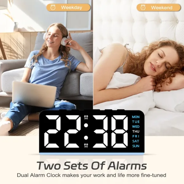 digital alarm clock led 4