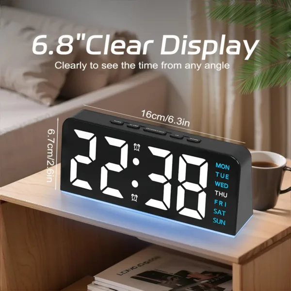digital alarm clock led 7