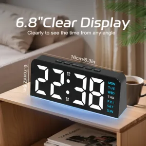 digital alarm clock led 7