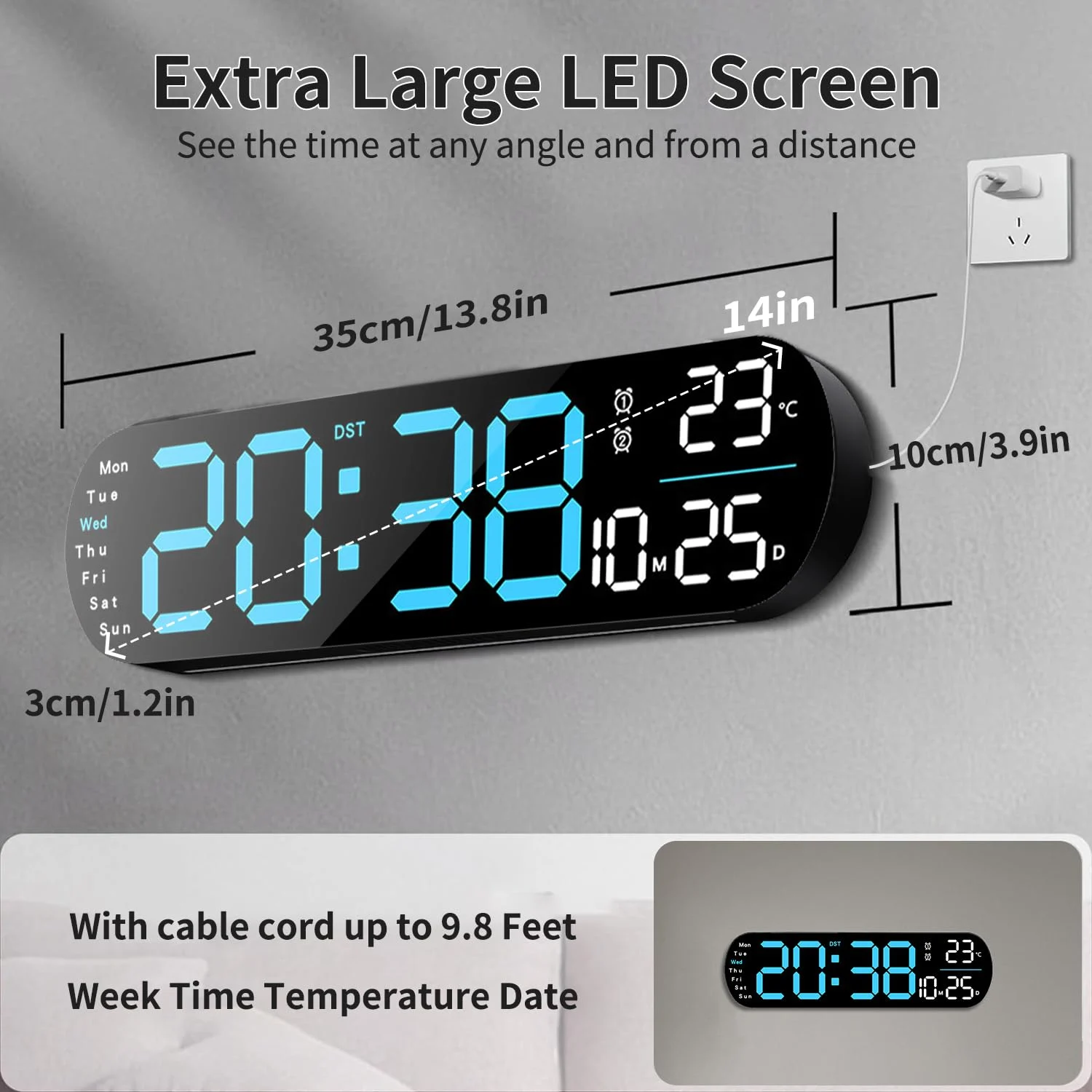 digital wall clock 2