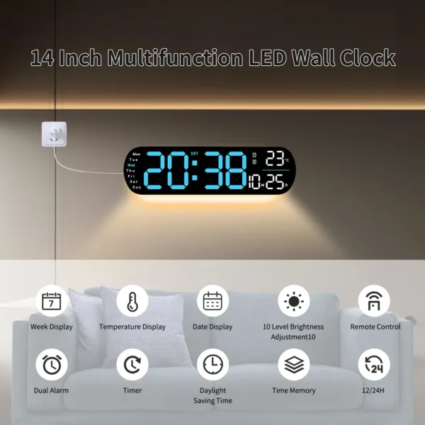 digital wall clock 3