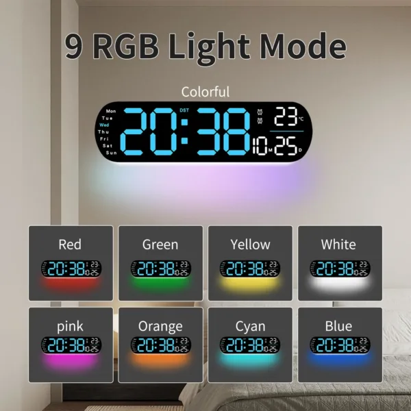 digital wall clock 6