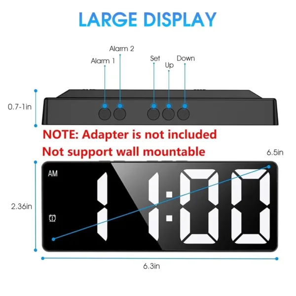 digital wall clock led 2