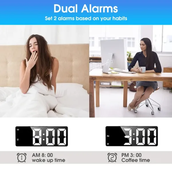 digital wall clock led 3