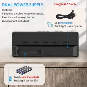 digital wall clock led 4