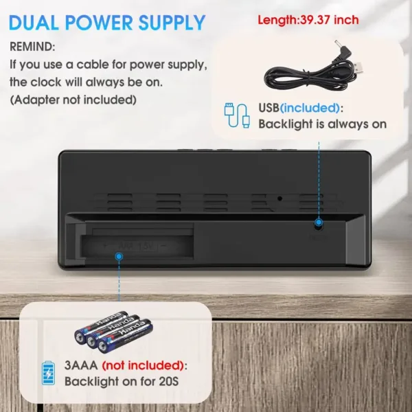 digital wall clock led 4