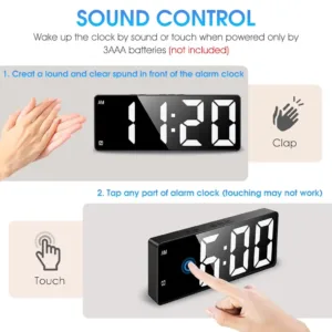 digital wall clock led 6