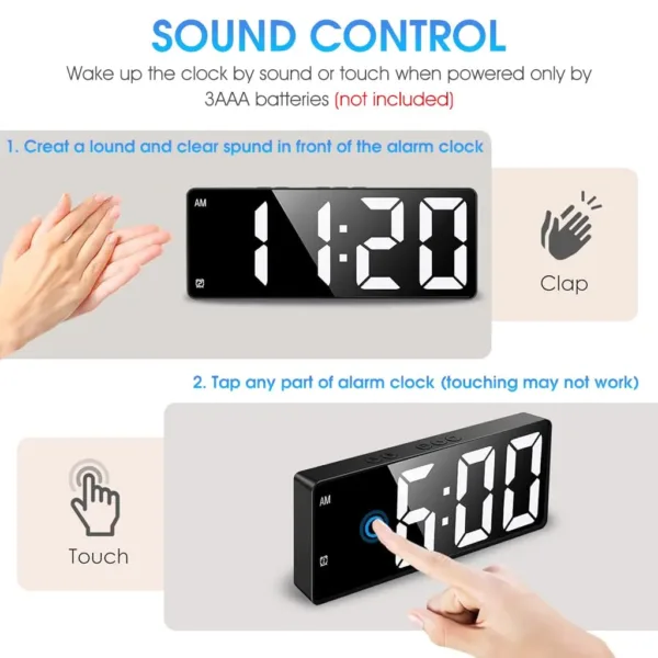 digital wall clock led 6