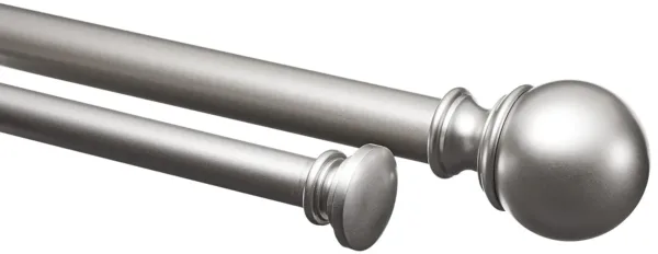 double curtain rod nickel 1