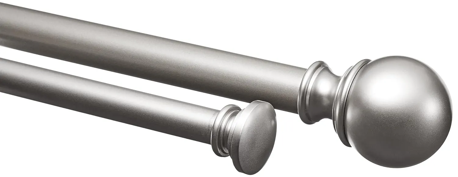 double curtain rod nickel 1