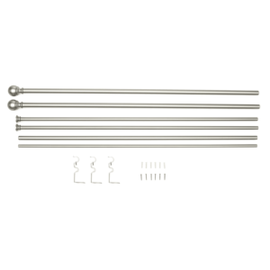 double curtain rod nickel 3
