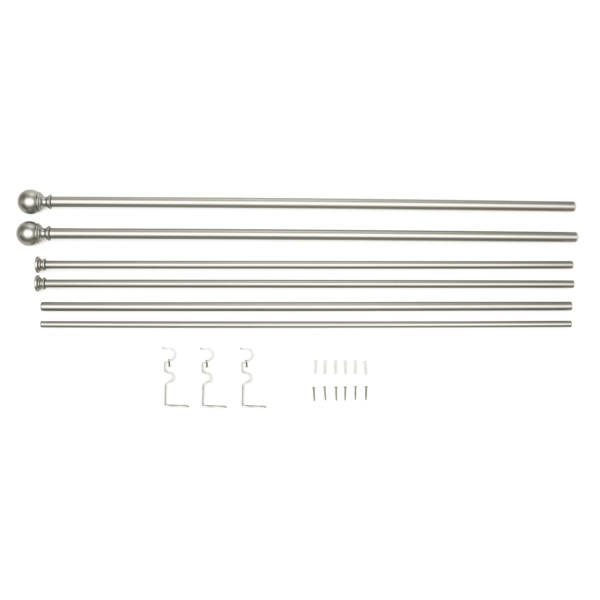 double curtain rod nickel 3