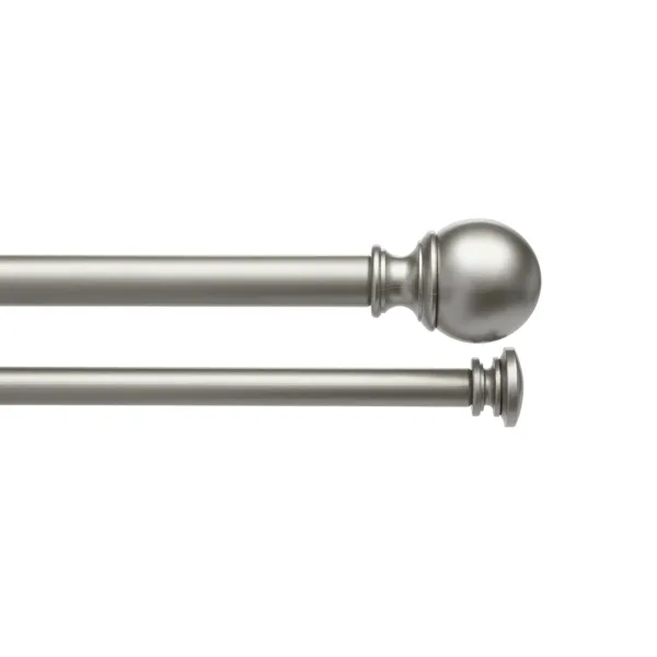 double curtain rod nickel 4