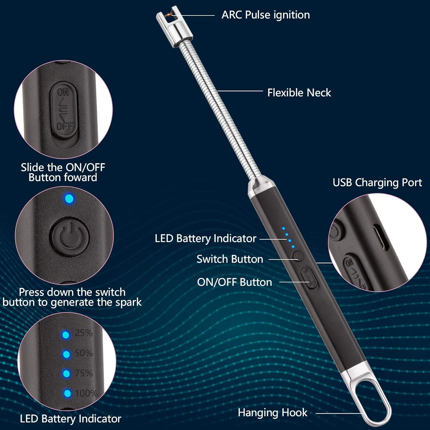 electric lighter usb 2