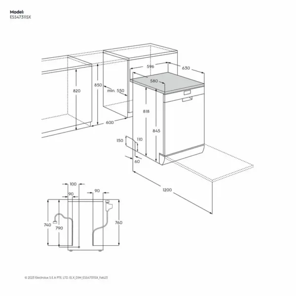 electrolux 60cm dishwasher 3