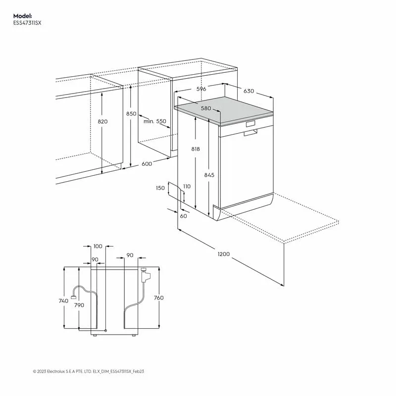 electrolux 60cm dishwasher 3