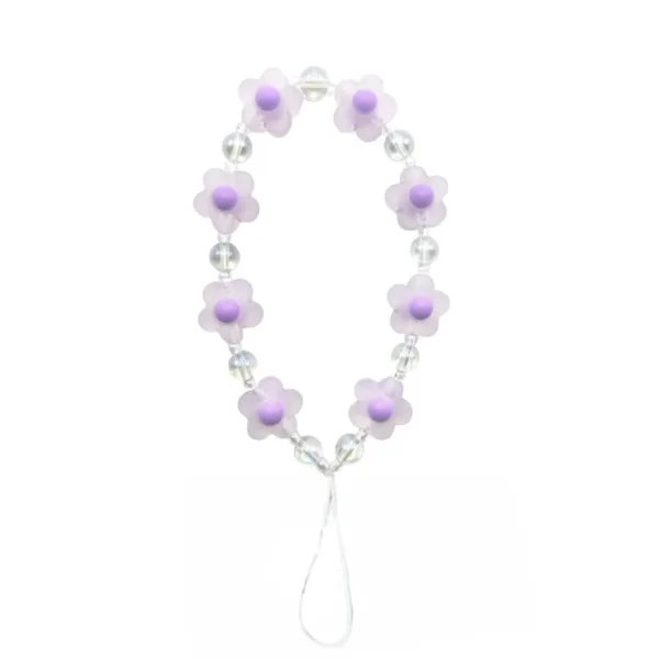 flower beaded phone charm 1