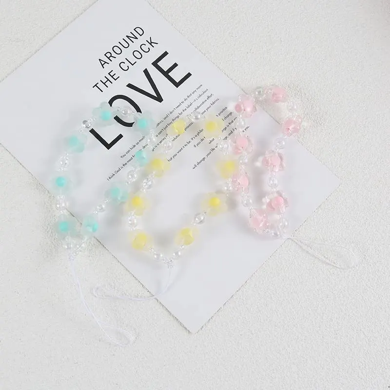flower beaded phone charm 5