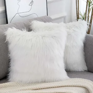 fluffy pillow covers faux 1
