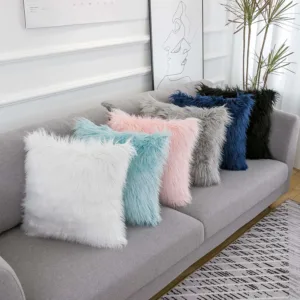 fluffy pillow covers faux 6