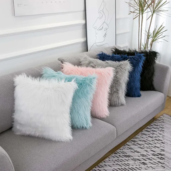 fluffy pillow covers faux 6