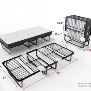folding bed memory foam 2