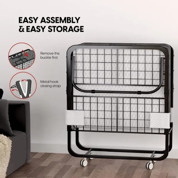 folding bed memory foam 3