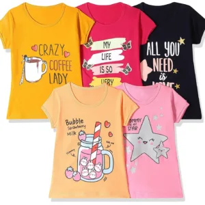 girls chest print tshirt 1