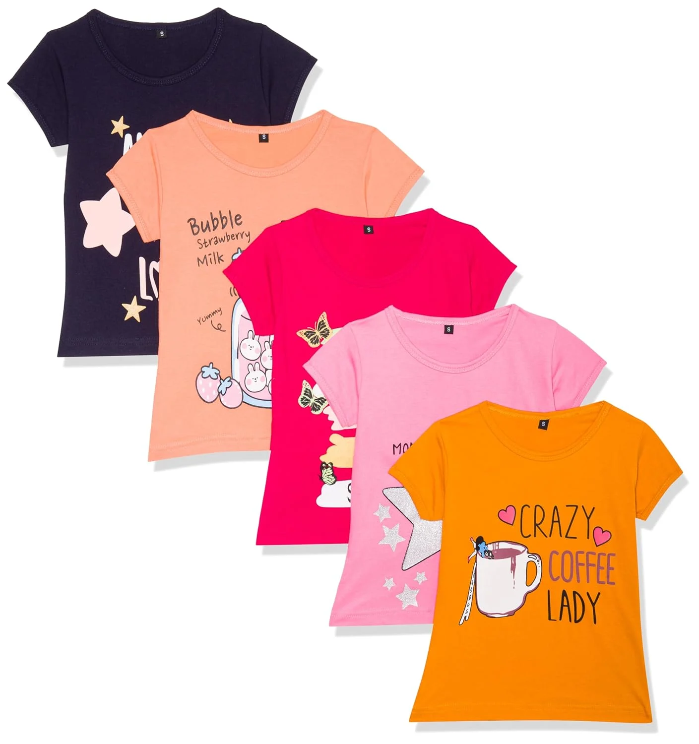 girls chest print tshirt 6