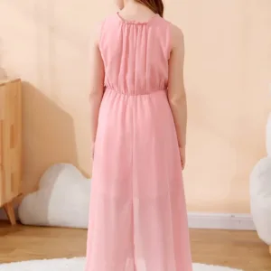 girls chiffon party dress 2