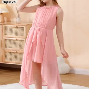 girls chiffon party dress 5