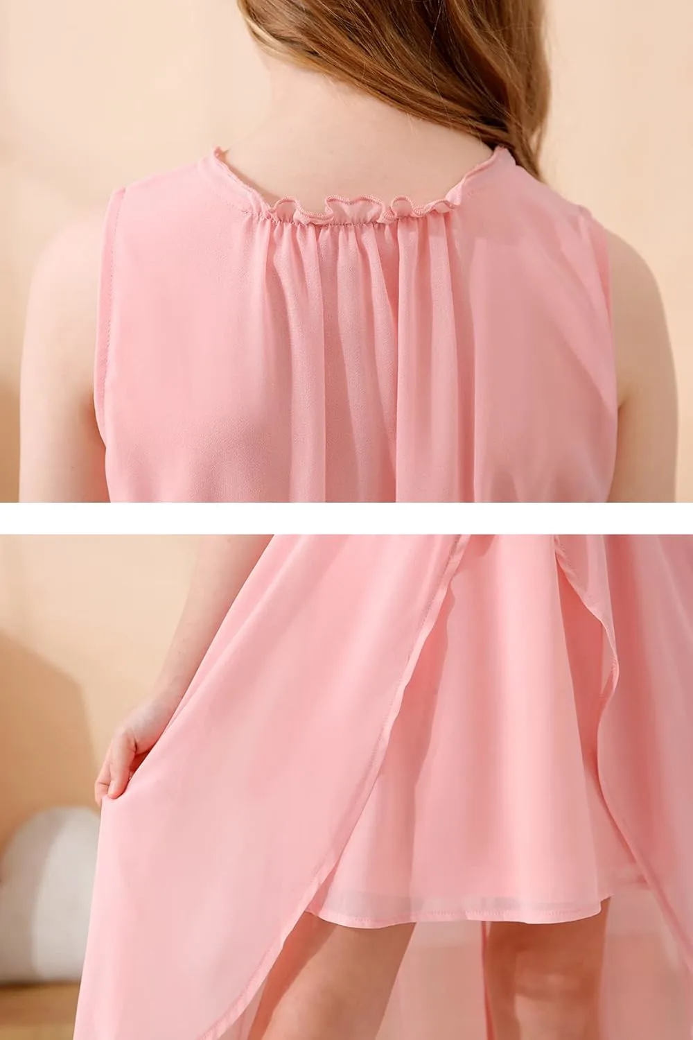 girls chiffon party dress 6