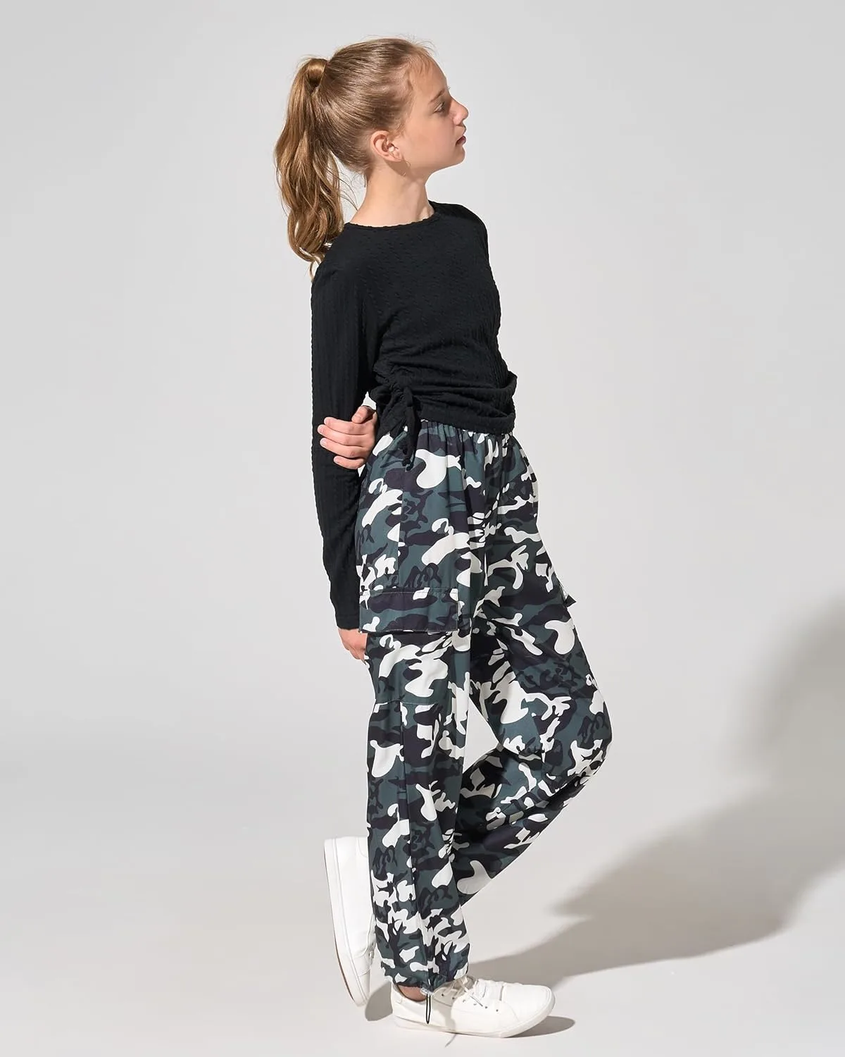 girls clothes ruched camo 4