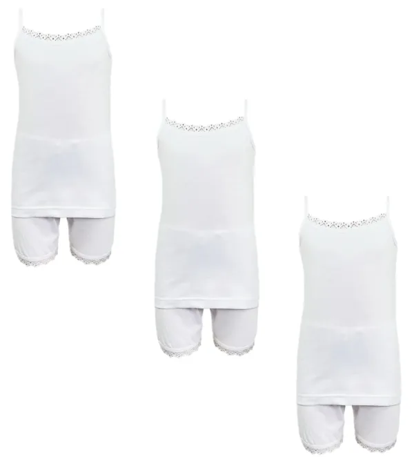 girls cotton camisole shorts 1