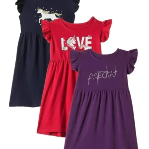 girls cotton casual frocks 1