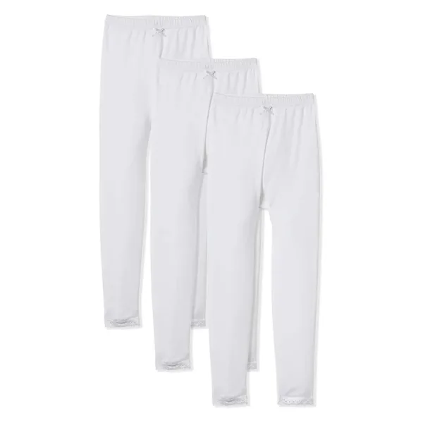 girls cotton leggings lace 1