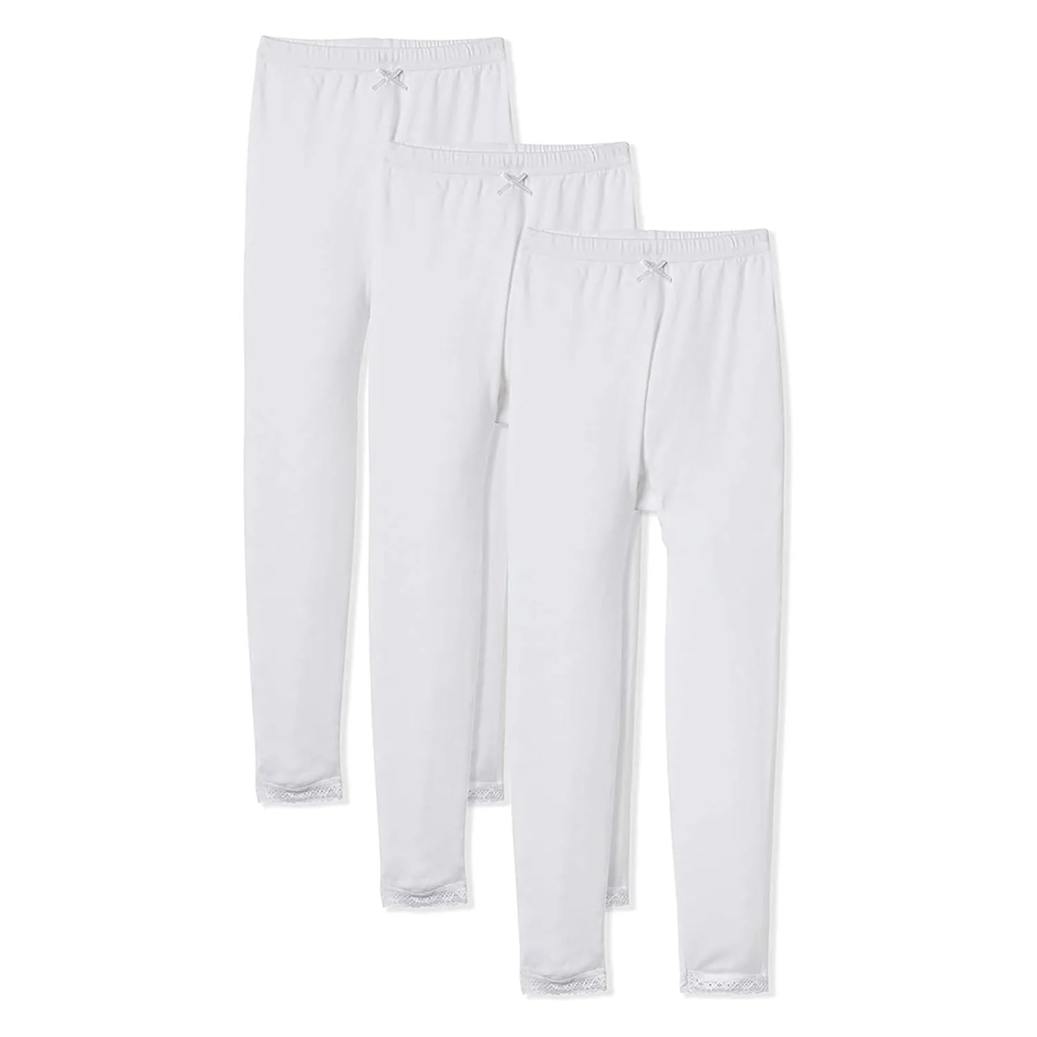 girls cotton leggings lace 1